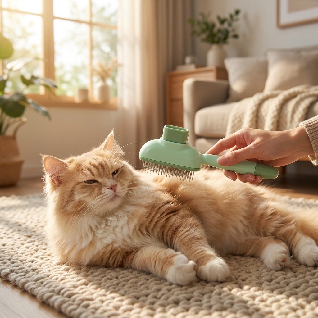 Self-Cleaning Pet Brush for Dogs & Cats