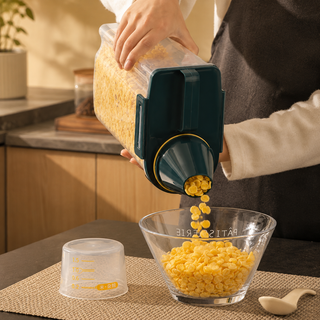 Airtight Pet Food Storage Container with Measuring Cup