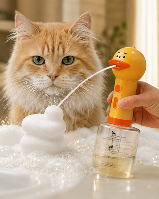 USB Rechargeable Electric Pet Foam Bath Sprayer