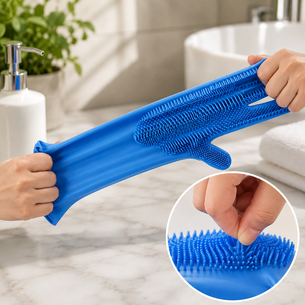 Pet Grooming Bathing Gloves