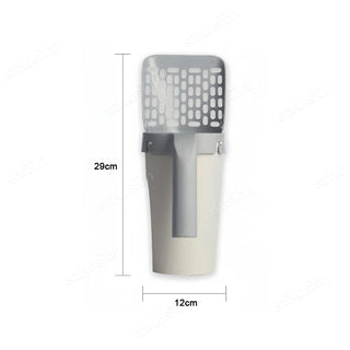 Cat Litter Scoop with Built-In Waste Bin & Bags