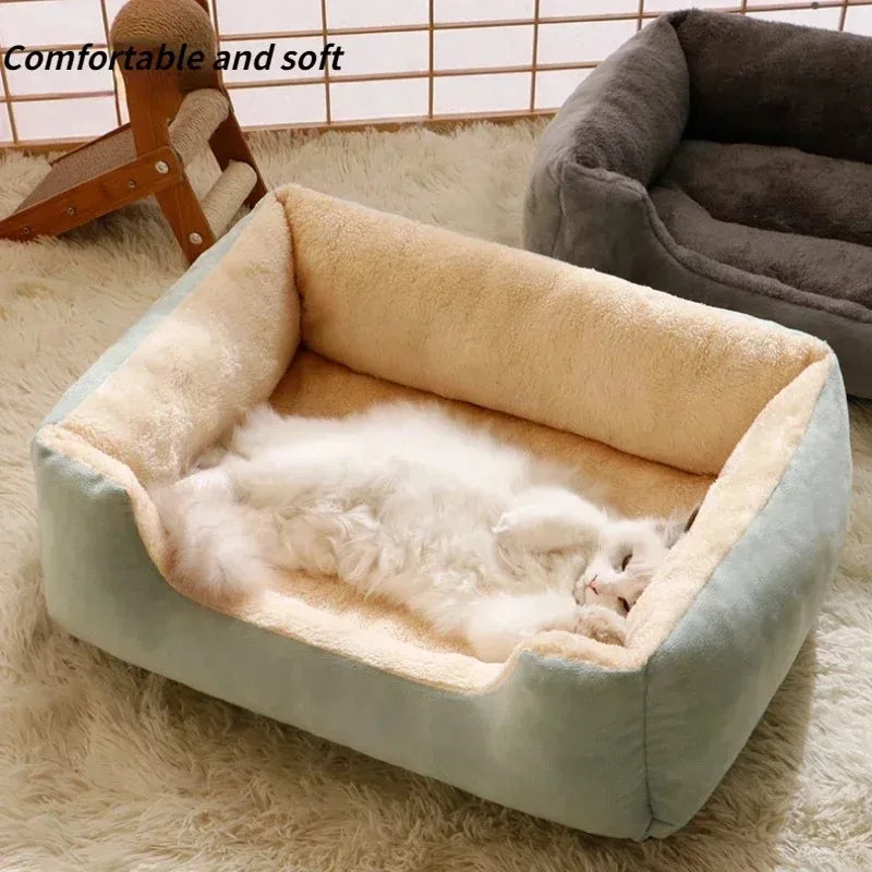 Cozy Plush Cat Bed
