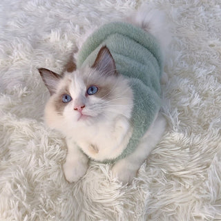 Warm Cat Sweater Vest for Winter
