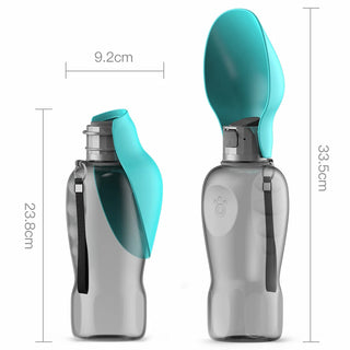 800ml Portable Pet Water Bottle for Dogs & Cats
