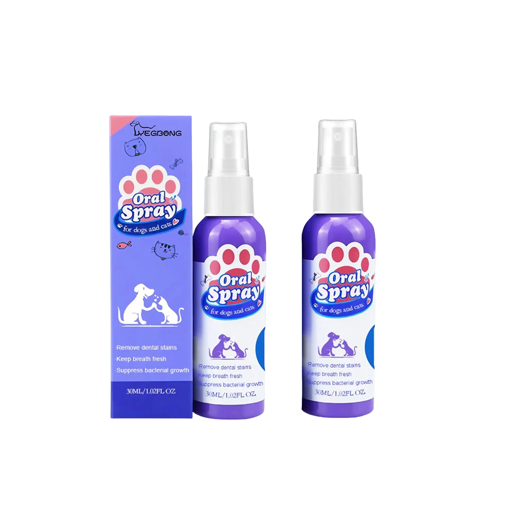 Pet Oral Care Spray for Dogs & Cats