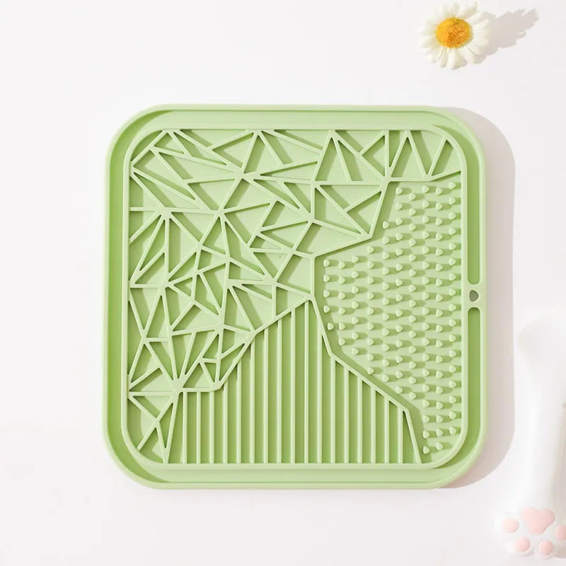 Silicone Slow Feeder Lick Mat for Dogs & Cats