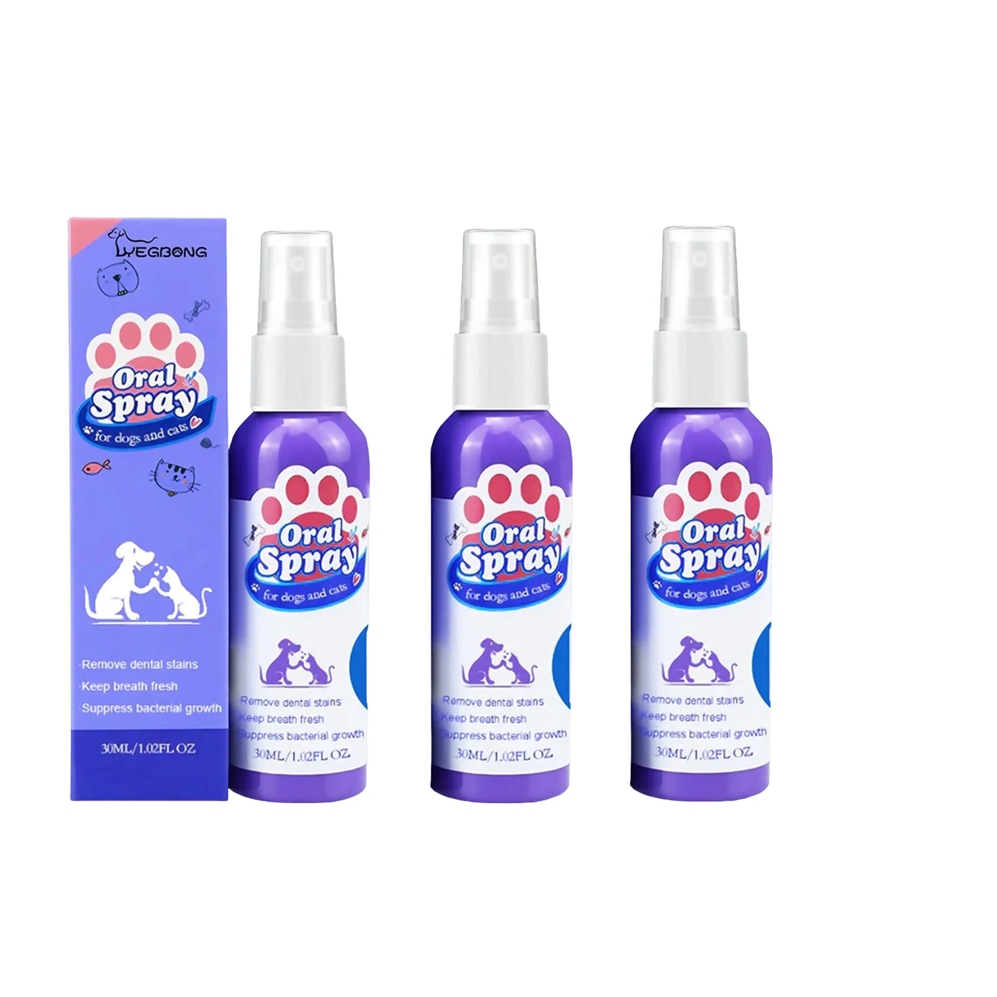 Pet Oral Care Spray for Dogs & Cats
