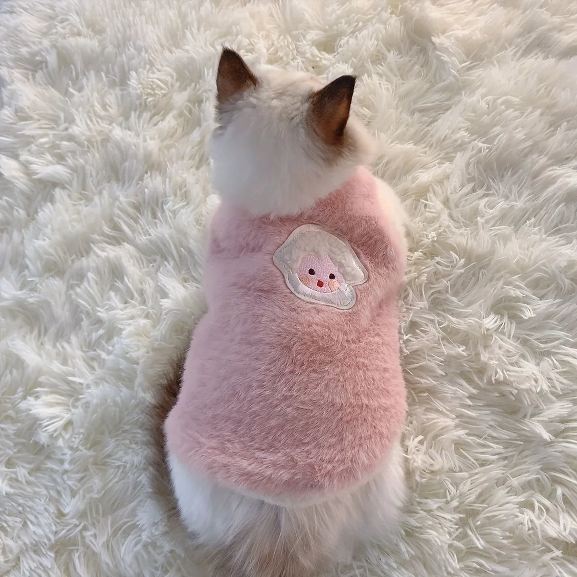 Warm Cat Sweater Vest for Winter