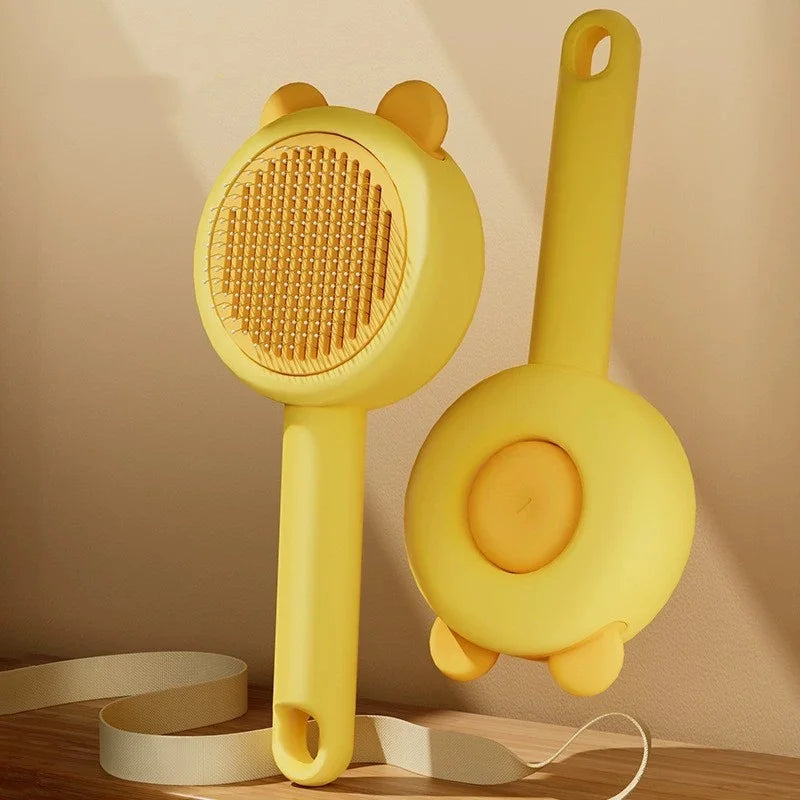 Self-Cleaning Pet Brush for Dogs & Cats
