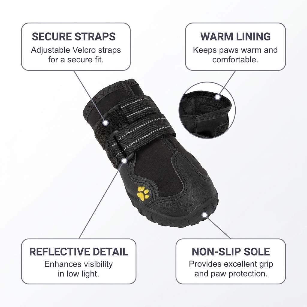 Waterproof Anti-Slip Dog Boots (4 Pack)