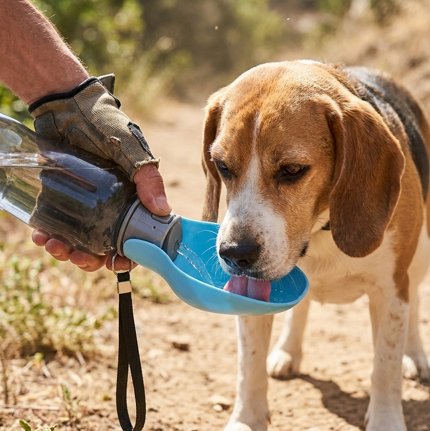 800ml Portable Pet Water Bottle for Dogs & Cats
