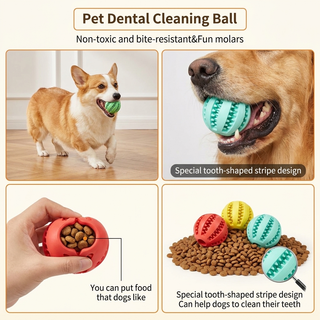 Interactive Treat Dispensing Dog Toy Ball