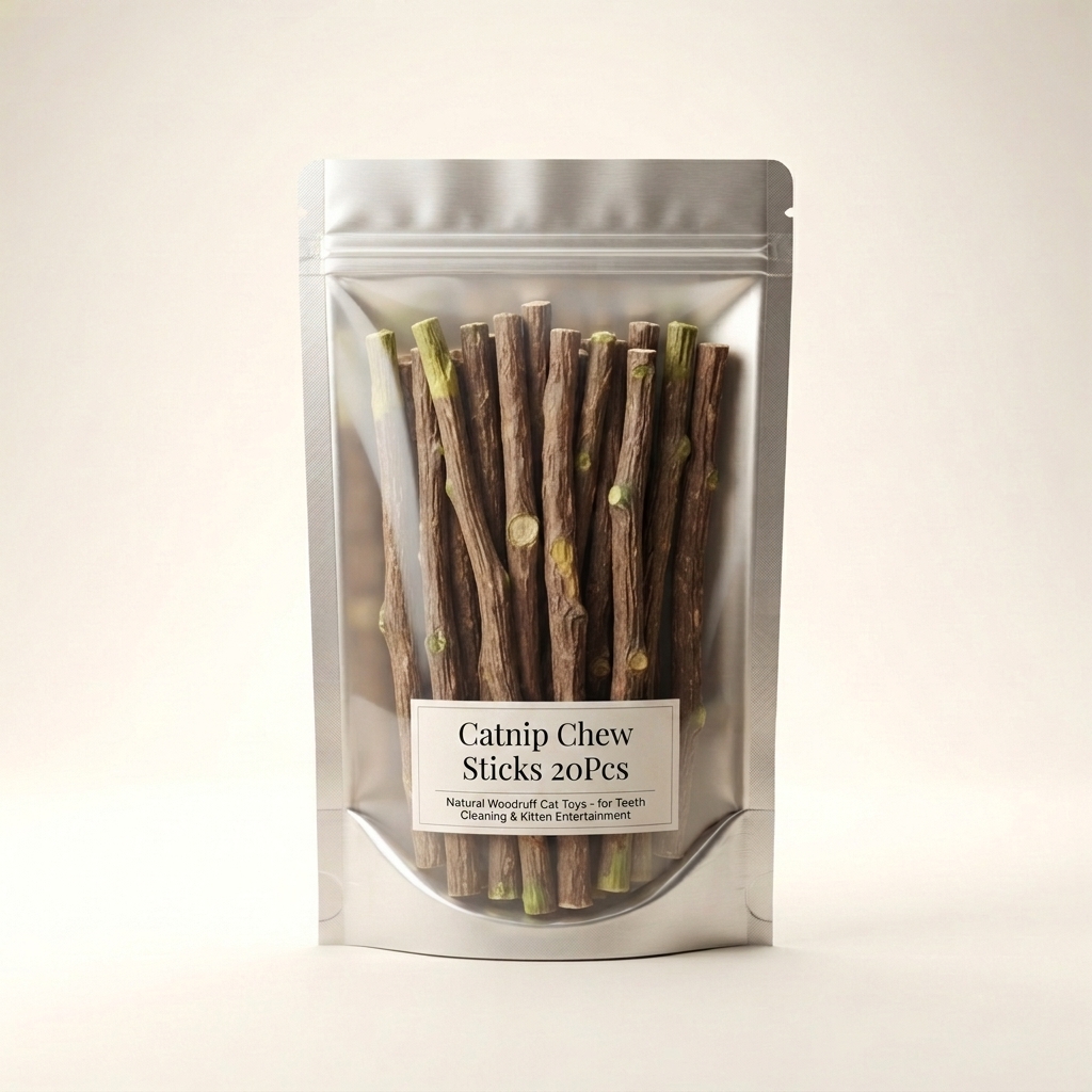 Catnip Natural Matatabi Cat Chew Sticks (20 Pack)