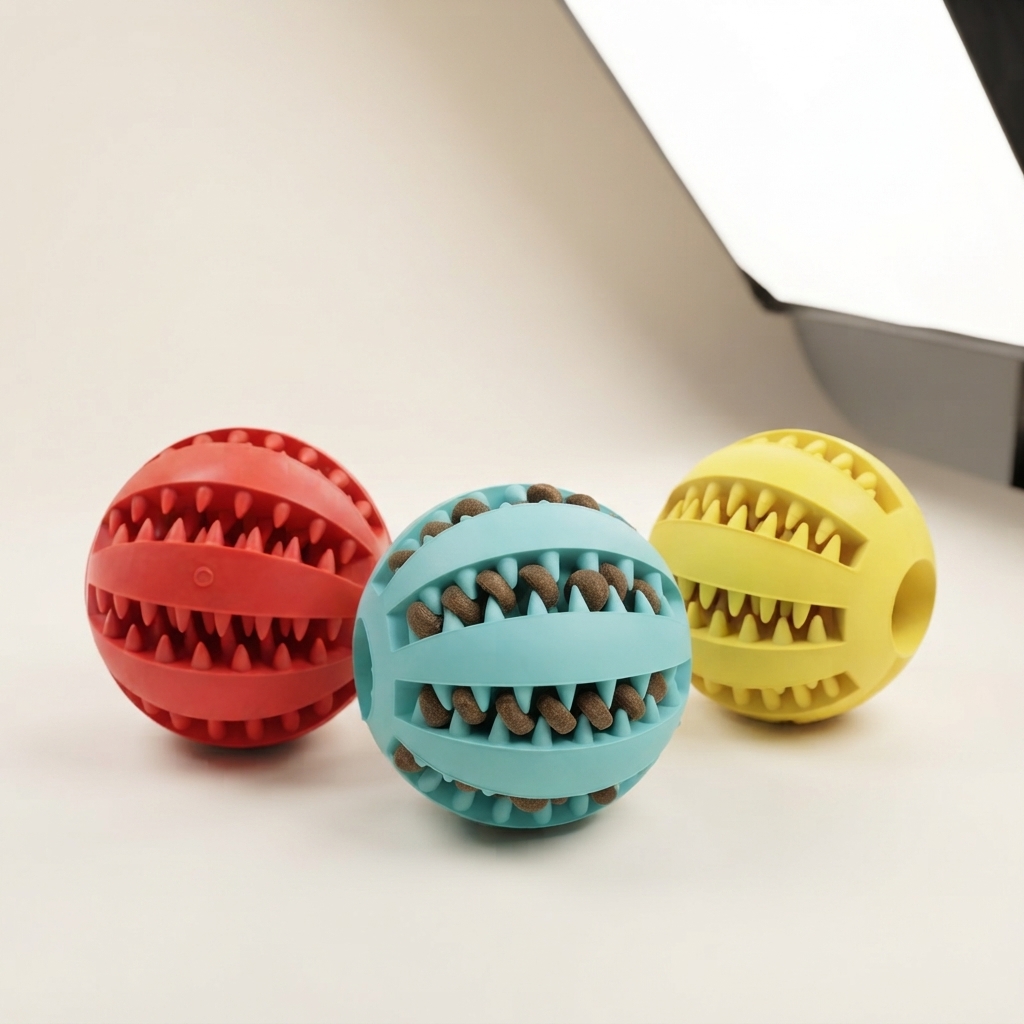 Interactive Treat Dispensing Dog Toy Ball