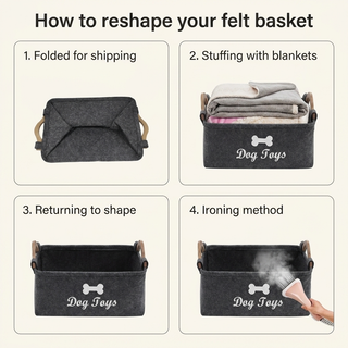 Foldable Pet Storage Basket