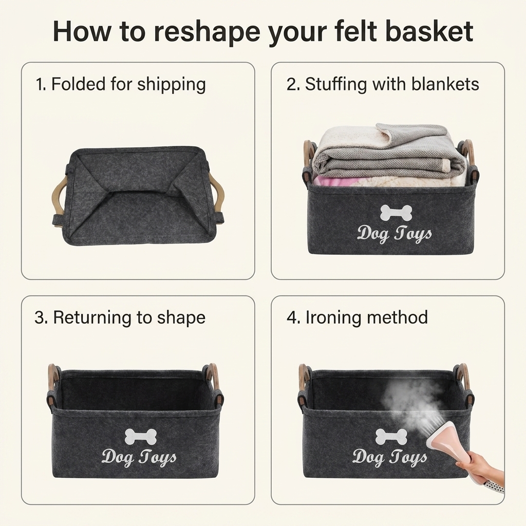 Foldable Pet Storage Basket