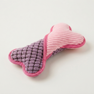 Plush Squeaky Bone Dog Toy
